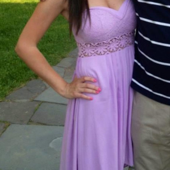 Millau high-low lavender dress - Picture 3 of 3